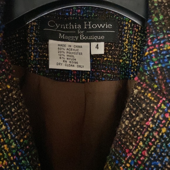 Cynthia Howie for Maggy Boutique Tweed Blazer and Skirt Suit Set - Picture 7 of 7